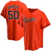 Replica Rico Garcia Youth Baltimore Orioles Orange Alternate Jersey