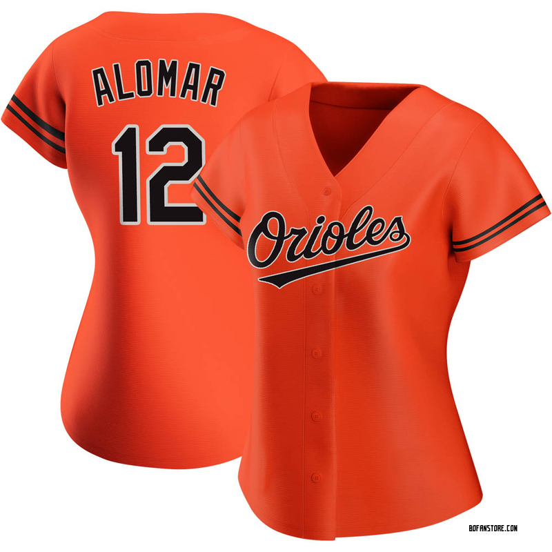 Replica Roberto Alomar Women's Baltimore Orioles Orange Alternate Jersey