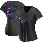 Replica Robinson Chirinos Women's Baltimore Orioles Black Holographic Alternate Jersey