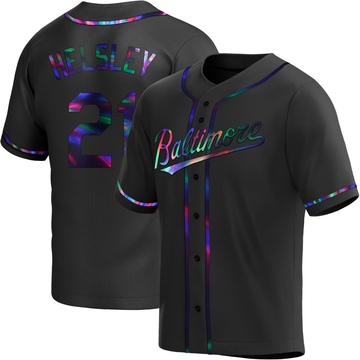 Replica Ryan Helsley Men's Baltimore Orioles Black Holographic Alternate Jersey