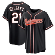 Replica Ryan Helsley Youth Baltimore Orioles Black Fashion Out Jersey