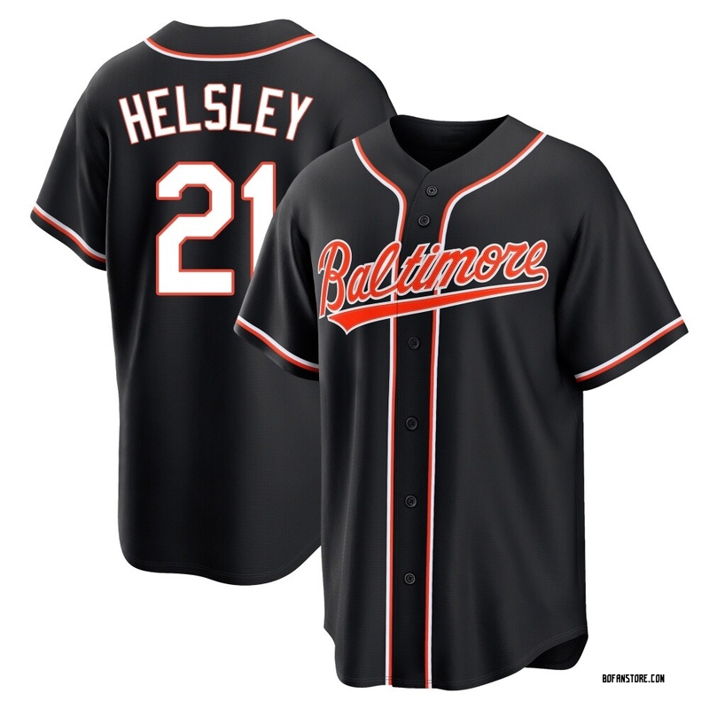 Replica Ryan Helsley Youth Baltimore Orioles Black Fashion Out Jersey