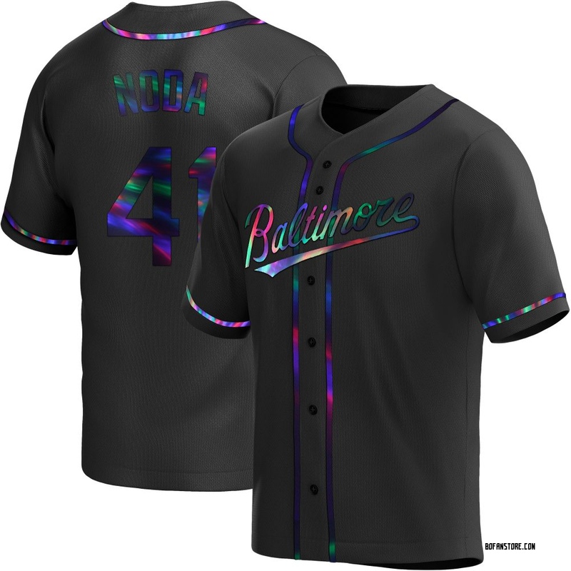 Replica Ryan Noda Men's Baltimore Orioles Black Holographic Alternate Jersey