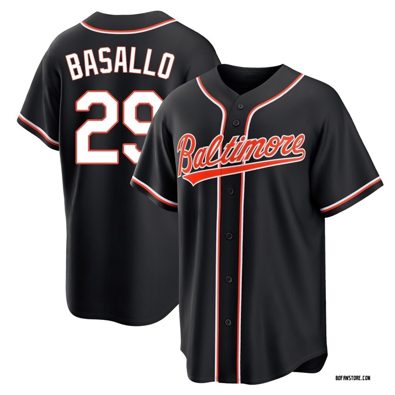 Replica Samuel Basallo Youth Baltimore Orioles Black Fashion Out Jersey