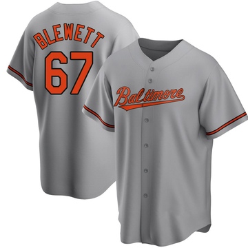 Replica Scott Blewett Youth Baltimore Orioles Gray Road Jersey