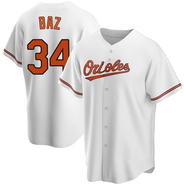 Replica Shane Baz Men's Baltimore Orioles White Home Jersey