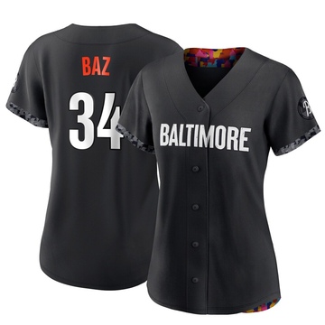Replica Shane Baz Women's Baltimore Orioles Black 2023 City Connect Jersey