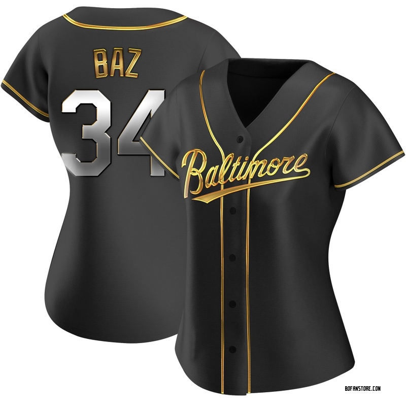 Replica Shane Baz Women's Baltimore Orioles Black Golden Alternate Jersey