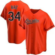 Replica Shane Baz Youth Baltimore Orioles Orange Alternate Jersey