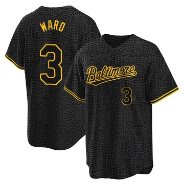 Replica Taylor Ward Men's Baltimore Orioles Black Snake Skin City Jersey