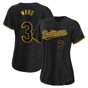 Replica Taylor Ward Women's Baltimore Orioles Black Snake Skin City Jersey