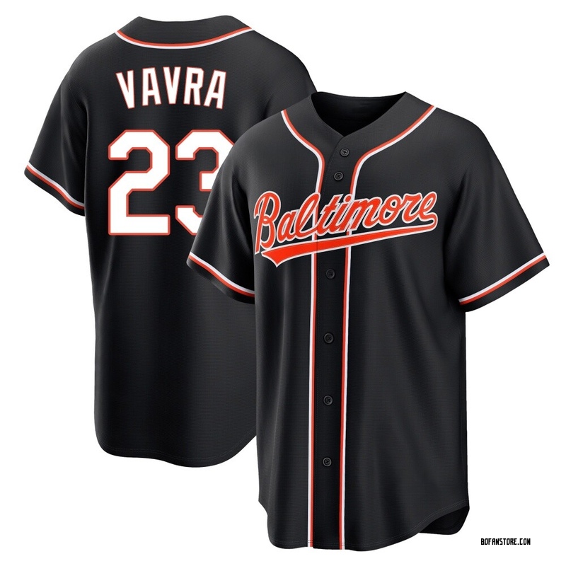 Replica Terrin Vavra Men's Baltimore Orioles Black Fashion Out Jersey