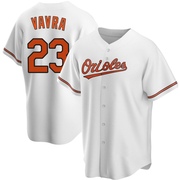Replica Terrin Vavra Men's Baltimore Orioles White Home Jersey