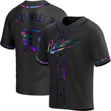Replica Terry Crowley Youth Baltimore Orioles Black Holographic Alternate Jersey