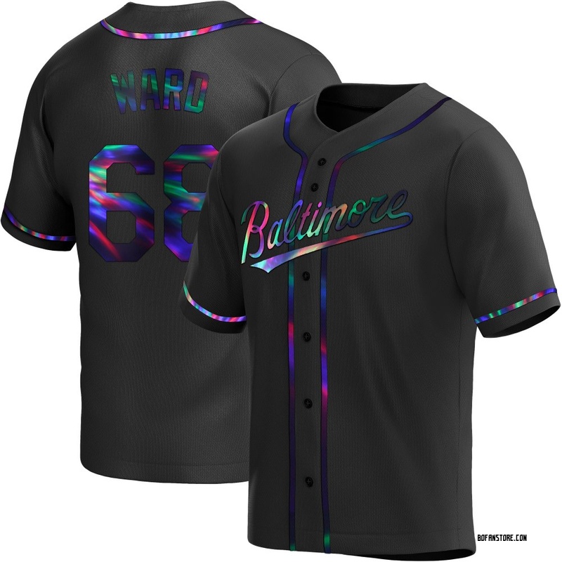 Replica Thaddeus Ward Men's Baltimore Orioles Black Holographic Alternate Jersey