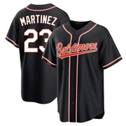 Replica Tippy Martinez Men's Baltimore Orioles Black Fashion Out Jersey