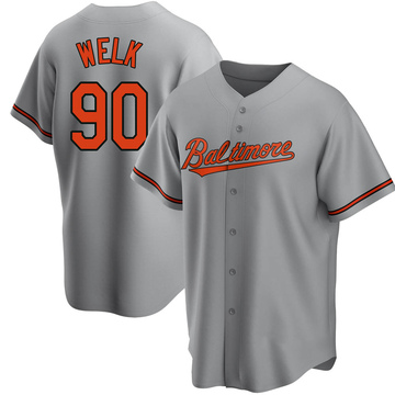 Replica Toby Welk Youth Baltimore Orioles Gray Road Jersey