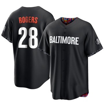 Replica Trevor Rogers Men's Baltimore Orioles Black 2023 City Connect Jersey