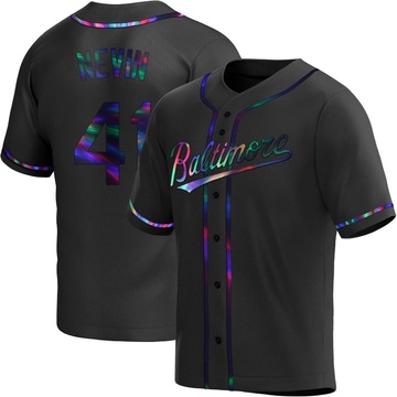 Replica Tyler Nevin Youth Baltimore Orioles Black Holographic Alternate Jersey