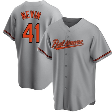 Replica Tyler Nevin Youth Baltimore Orioles Gray Road Jersey