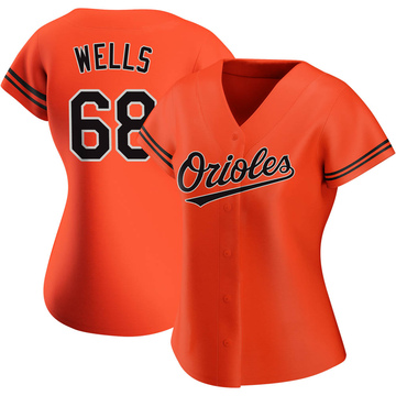 Replica Tyler Wells Women's Baltimore Orioles Orange Alternate Jersey
