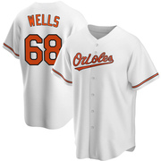 Replica Tyler Wells Youth Baltimore Orioles White Home Jersey