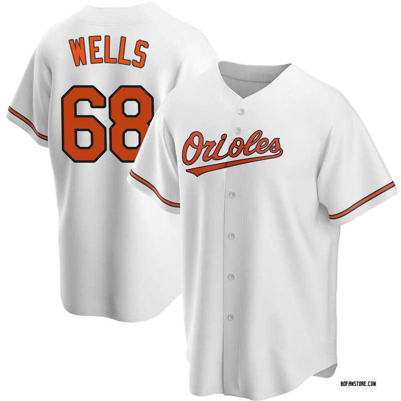 Replica Tyler Wells Youth Baltimore Orioles White Home Jersey