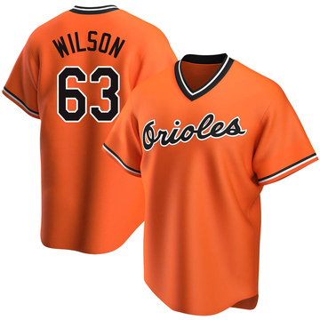Replica Tyler Wilson Men's Baltimore Orioles Orange Alternate Cooperstown Collection Jersey