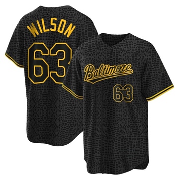 Replica Tyler Wilson Youth Baltimore Orioles Black Snake Skin City Jersey