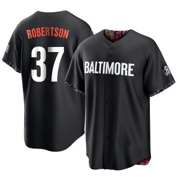 Replica Will Robertson Men's Baltimore Orioles Black 2023 City Connect Jersey