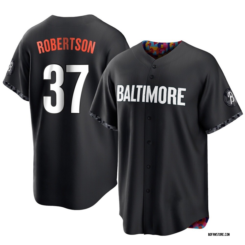 Replica Will Robertson Youth Baltimore Orioles Black 2023 City Connect Jersey