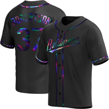 Replica Will Robertson Youth Baltimore Orioles Black Holographic Alternate Jersey