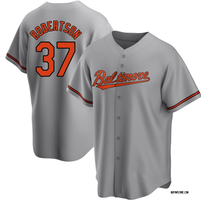 Replica Will Robertson Youth Baltimore Orioles Gray Road Jersey