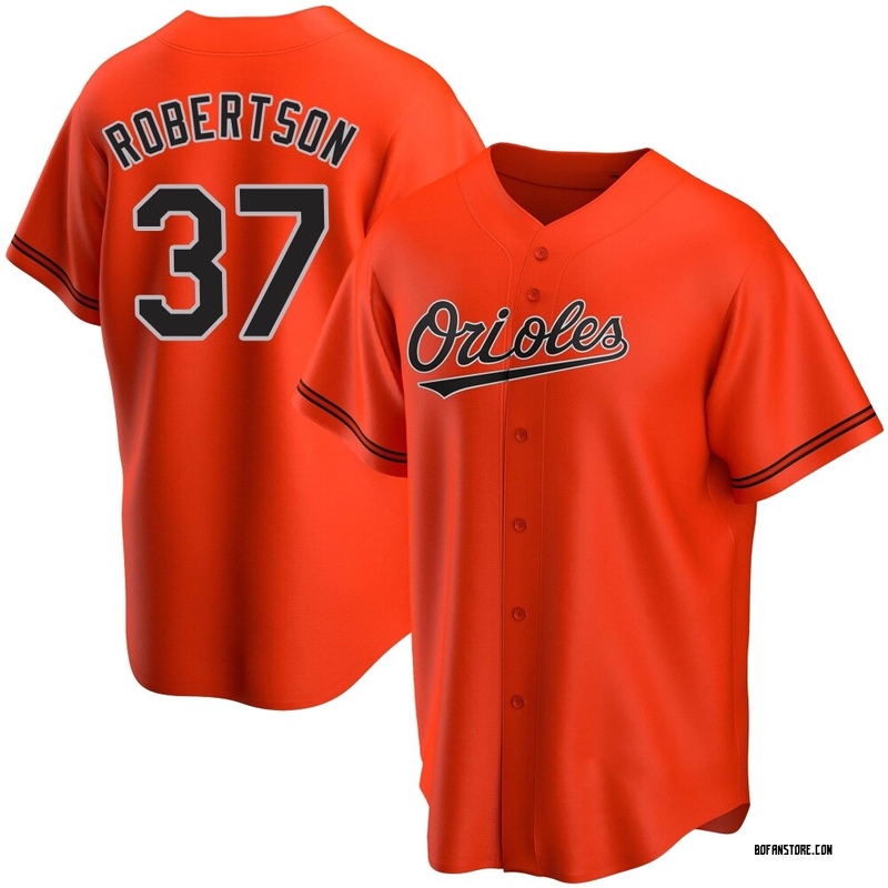 Replica Will Robertson Youth Baltimore Orioles Orange Alternate Jersey