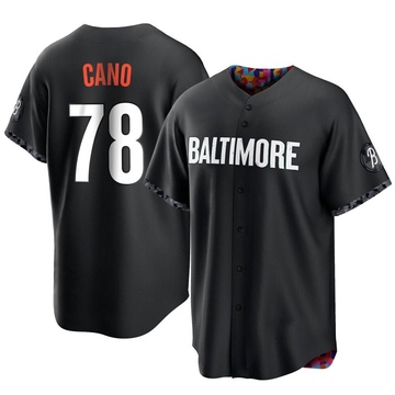 Replica Yennier Cano Youth Baltimore Orioles Black 2023 City Connect Jersey