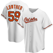 Replica Zac Lowther Men's Baltimore Orioles White Home Jersey