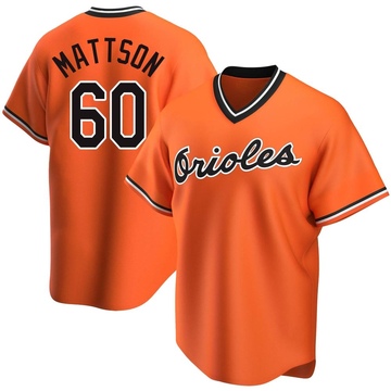 Isaac Mattson Men's Baltimore Orioles Orange Alternate Cooperstown Collection Jersey